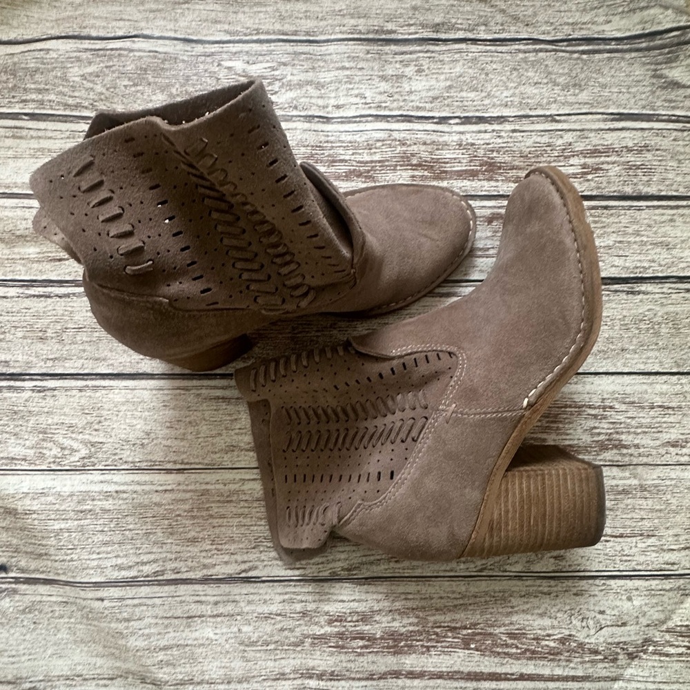 Brown Suede Ankle Boots